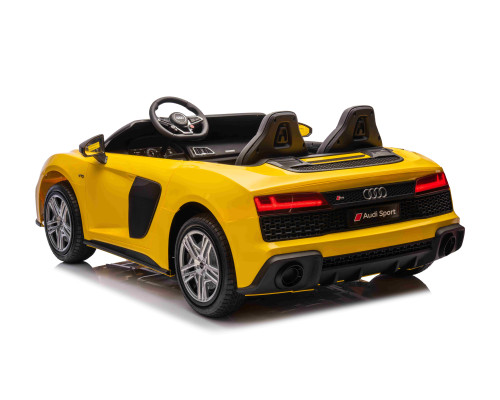 Дитяча акумуляторна машинка Audi Spyder R8 LIFT STRONG Жовта