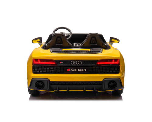 Дитяча акумуляторна машинка Audi Spyder R8 LIFT STRONG Жовта