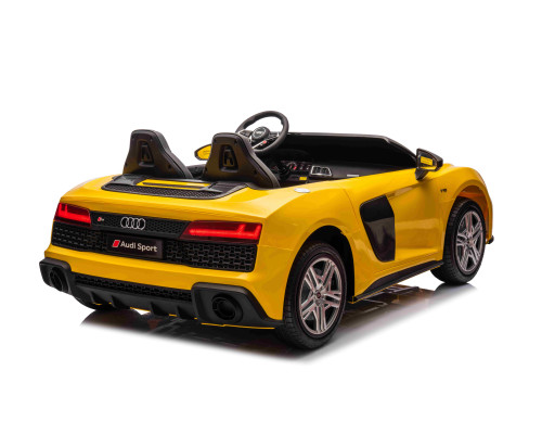 Дитяча акумуляторна машинка Audi Spyder R8 LIFT STRONG Жовта