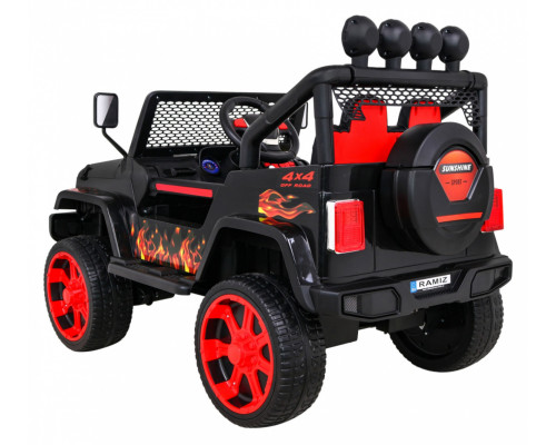 Позашляховик Raptor Drifter Flames + Пульт дистанційного керування + Привід 4x4 + Коробка для зберігання + Безкоштовний старт + MP3 LED