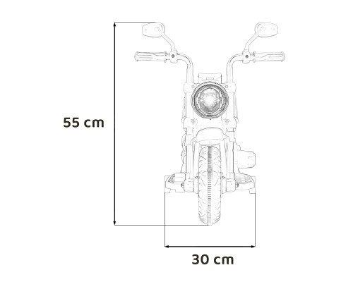 Акумуляторний мотоцикл BMW S1000 RR Mini дитячий Червоний + 3 колеса + Звук + LED