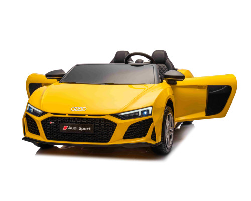 Дитяча акумуляторна машинка Audi Spyder R8 LIFT Жовта