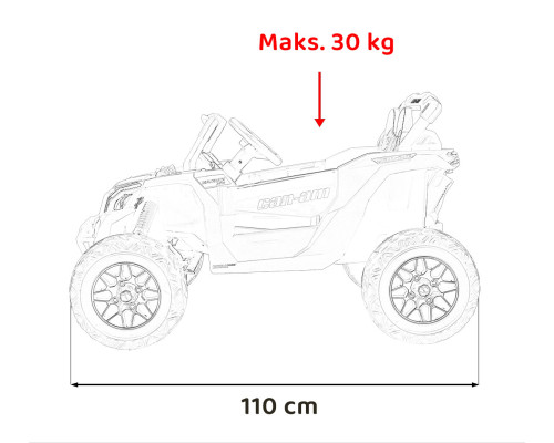 Жовтий квадроцикл CAN-AM Maverick