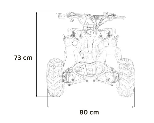 Квадроцикл RENEGADE HIPERFECT 110CC Red