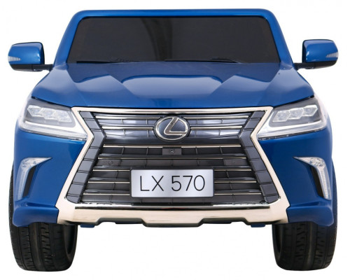 Lexus LX570 Фарбований автомобіль для 2 дітей Синій + Пульт + Диски EVA + Радіо MP3 LED