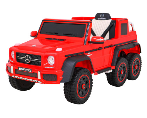 Дитяча акумуляторна машинка Mercedes G63 AMG Червона