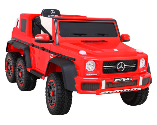 Дитяча акумуляторна машинка Mercedes G63 AMG Червона