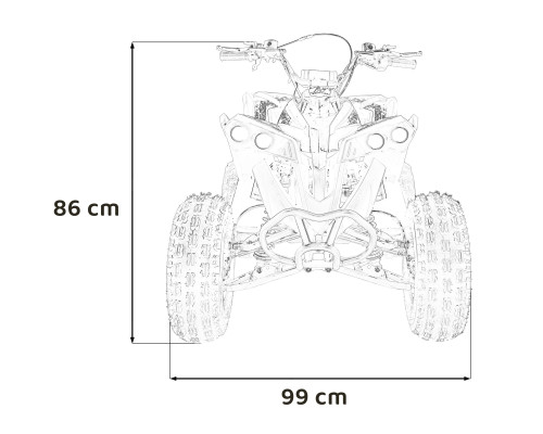 Квадроцикл RENEGADE HIPERFECT 125CC Yellow