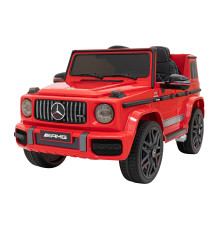 Дитячий Mercedes AMG G63 Red + Пульт + MP3 LED + Free Start + EVA + Ремені безпеки