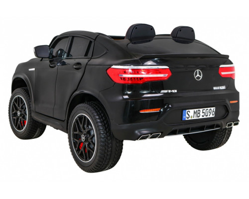 Машинка Mercedes GLC 63S дитяча Black + 4x4 привід + MP4 + LED + Екошкіра + Free Start + EVA