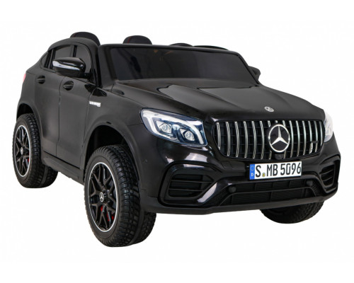 Машинка Mercedes GLC 63S дитяча Black + 4x4 привід + MP4 + LED + Екошкіра + Free Start + EVA