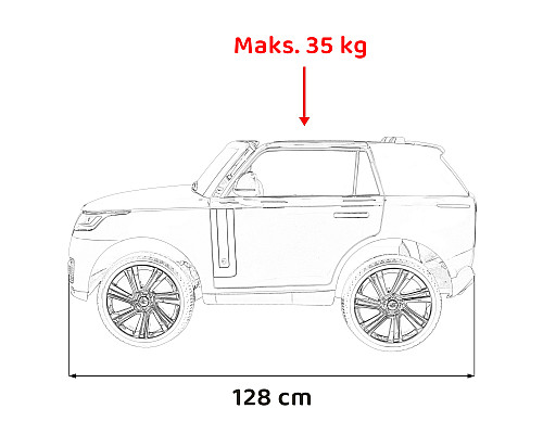 Автомобіль Range Rover SUV Lift Red Автомобіль Range Rover SUV Lift Red
