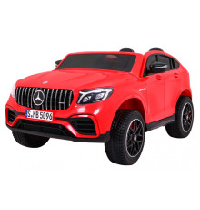 Машинка Mercedes GLC 63S дитяча Red + 4x4 привід + MP4 + LED + Екошкіра + Free Start + EVA