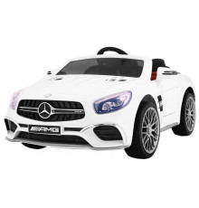 Mercedes AMG SL65 для дітей Білий + Пульт + Багажник + Регулювання сидіння + MP3 LED + Free Start