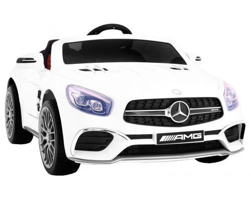 Mercedes AMG SL65 для дітей Білий + Пульт + Багажник + Регулювання сидіння + MP3 LED + Free Start