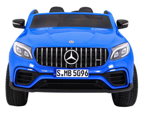 Машинка Mercedes GLC 63S дитяча Blue + 4x4 привід + MP4 + LED + Екошкіра + Free Start + EVA