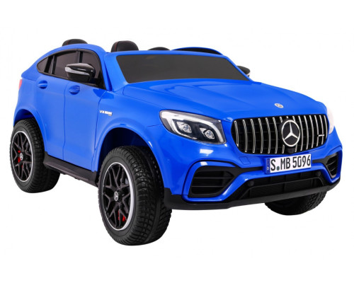 Машинка Mercedes GLC 63S дитяча Blue + 4x4 привід + MP4 + LED + Екошкіра + Free Start + EVA