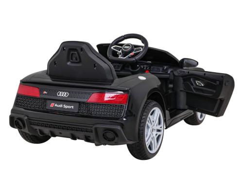 Audi R8 LIFT Автомобіль на акумуляторі Чорний + Пульт + Колеса EVA + MP3 + LED