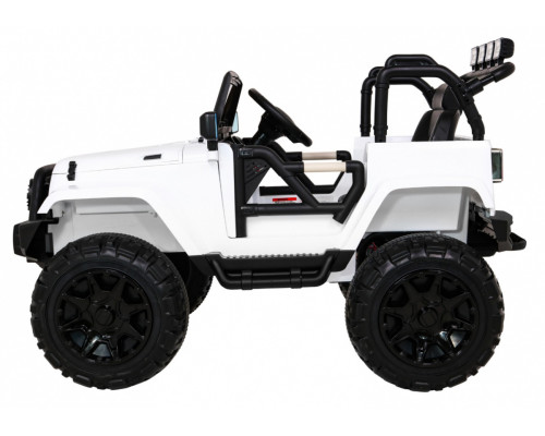 Дитячий джип на акумуляторі All Terrain White + пульт дистанційного керування + світло звуки