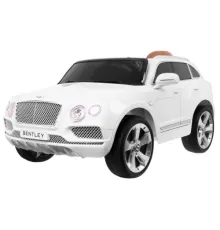 Дитячий автомобіль на акумуляторі Bentley Bentayga білий + колеса EVA + MP3 радіо + пульт дистанційного керування