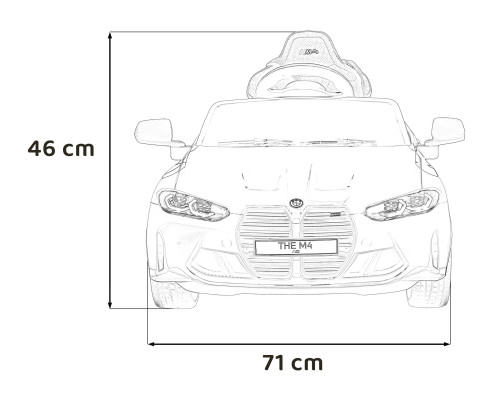 Жовтий автомобіль BMW M4