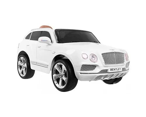 Дитячий автомобіль на акумуляторі Bentley Bentayga білий + колеса EVA + MP3 радіо + пульт дистанційного керування Дитячий автомобіль на акумуляторі Bentley Bentayga білий + колеса EVA + MP3 радіо + пульт дистанційного керування