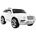 Дитячий автомобіль на акумуляторі Bentley Bentayga білий + колеса EVA + MP3 радіо + пульт дистанційного керування