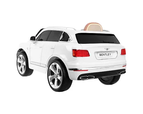 Дитячий автомобіль на акумуляторі Bentley Bentayga білий + колеса EVA + MP3 радіо + пульт дистанційного керування Дитячий автомобіль на акумуляторі Bentley Bentayga білий + колеса EVA + MP3 радіо + пульт дистанційного керування