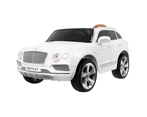 Дитячий автомобіль на акумуляторі Bentley Bentayga білий + колеса EVA + MP3 радіо + пульт дистанційного керування Дитячий автомобіль на акумуляторі Bentley Bentayga білий + колеса EVA + MP3 радіо + пульт дистанційного керування