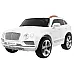 Дитячий автомобіль на акумуляторі Bentley Bentayga білий + колеса EVA + MP3 радіо + пульт дистанційного керування
