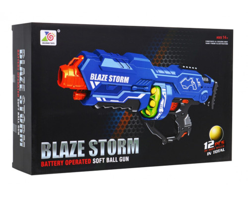 Велика рушниця для підлітків 14+ Blaze Storm 12 куль Пінопластові кульки + Додаткова рукоятка