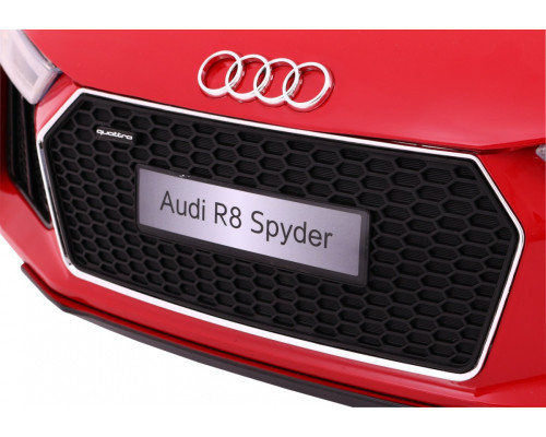 Audi R8 Spyder на акумуляторі Червоний + Пульт + EVA + Free Start + Радіо MP3 + LED