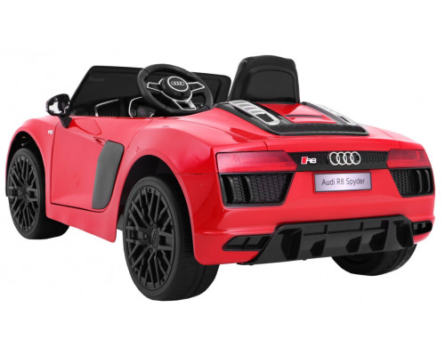 Audi R8 Spyder на акумуляторі Червоний + Пульт + EVA + Free Start + Радіо MP3 + LED