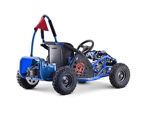 Дитячий акумуляторний картинг Fast Dragon Blue 30 км/год 