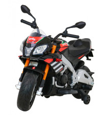 Дитячий акумуляторний мотоцикл Aprilia Tuono V4 Black