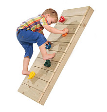 Набір зачепів для скеледрому пластикові 5 штук L-розмір з кріпленням - різнокольоровий