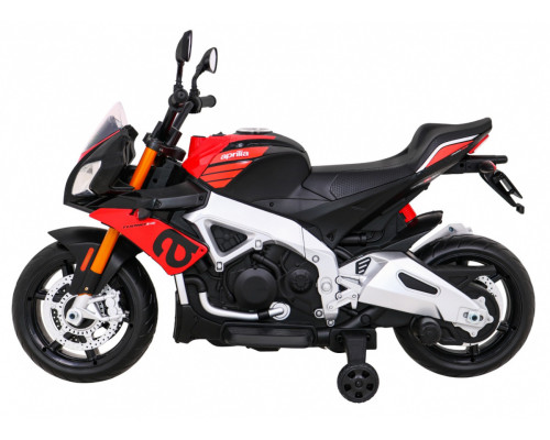 Aprilia Tuono V4 Акумуляторний мотоцикл для дітей Red + MP3 Панель + Опорні колеса + Free Start