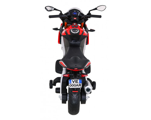 Aprilia Tuono V4 Акумуляторний мотоцикл для дітей Red + MP3 Панель + Опорні колеса + Free Start