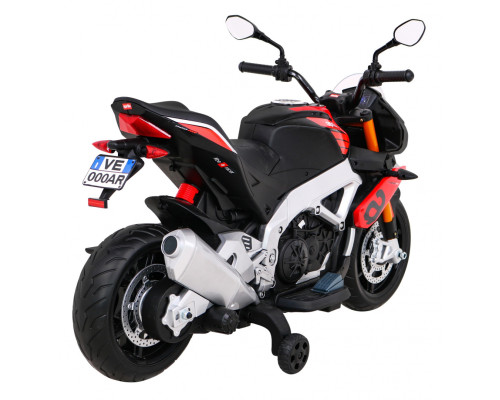 Aprilia Tuono V4 Акумуляторний мотоцикл для дітей Red + MP3 Панель + Опорні колеса + Free Start