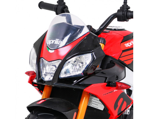 Aprilia Tuono V4 Акумуляторний мотоцикл для дітей Red + MP3 Панель + Опорні колеса + Free Start