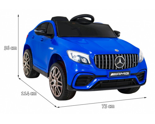 Дитячий Mercedes Benz GLC63S Blue + Пульт + 4x4 Drive + MP3 LED + EVA + Free Start