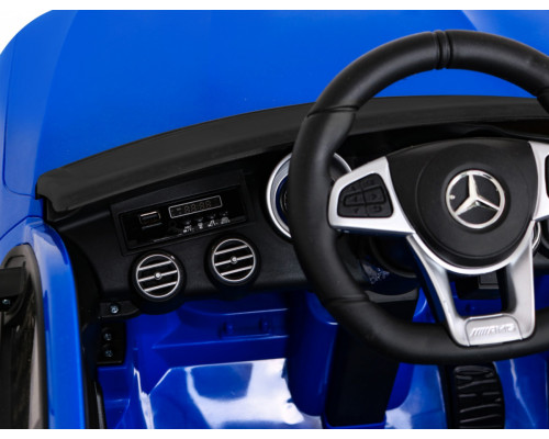 Дитячий Mercedes Benz GLC63S Blue + Пульт + 4x4 Drive + MP3 LED + EVA + Free Start