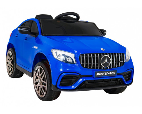 Дитячий Mercedes Benz GLC63S Blue + Пульт + 4x4 Drive + MP3 LED + EVA + Free Start