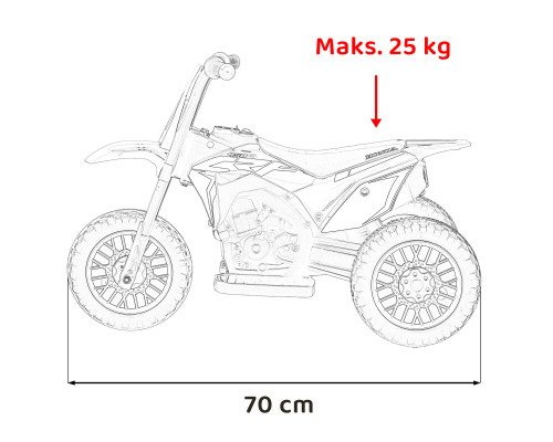 Дитячий акумуляторний мотоцикл Honda CRF 450R