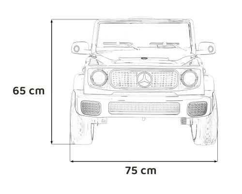 Дитячий акумуляторний автомобіль Mercedes Benz EQG White