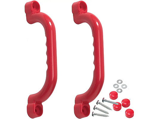 Пластикові ручки WCG для дитячого майданчика 250 мм - червоні