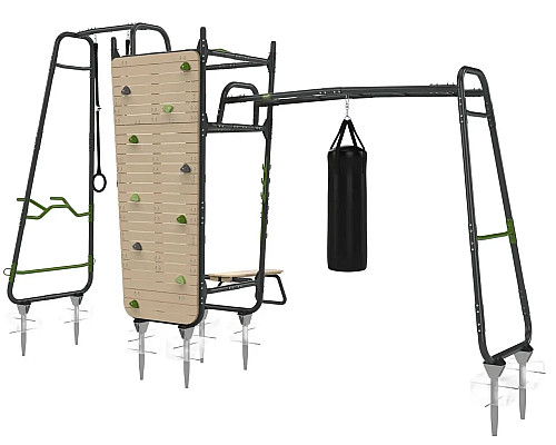 Спортивний комплекс Exit GetSet MB610, 606 х 225 х 322 см - сірий