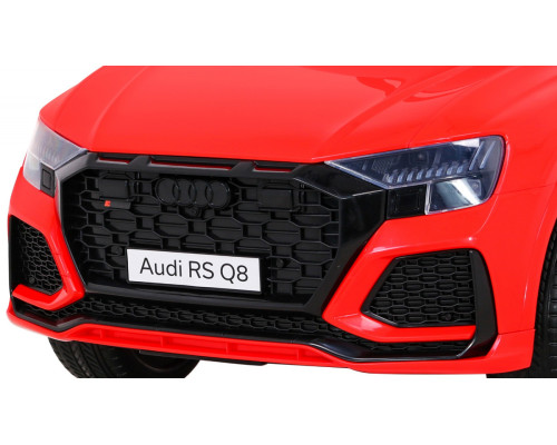 Audi RS Q8 Автомобіль на акумуляторі Червоний + Пульт + Безкоштовний Старт + EVA + LED + MP3 USB