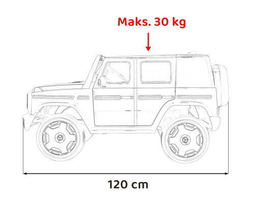 Дитяча акумуляторна машинка Mercedes Benz EQG Сіра