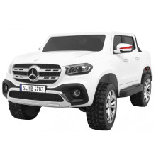 Mercedes Benz X-Class дитячий Білий + Пульт + 4х4 Привід + MP4 + Багажник + LED + EVA